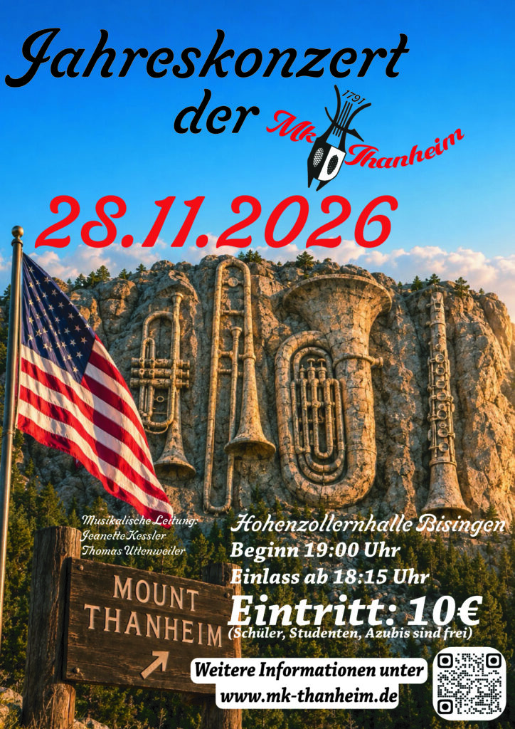 Plakat für das Jahreskonzert 2026